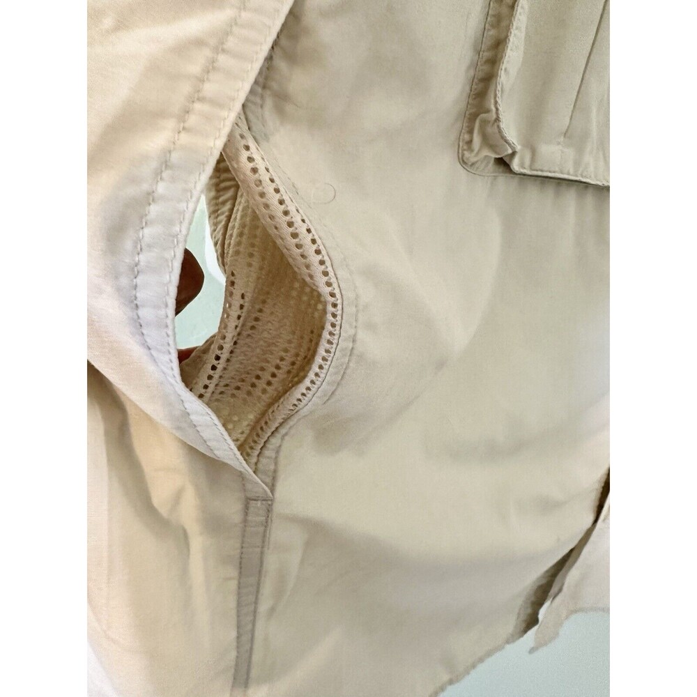 ExOfficio Shirt Mens XXL Beige Tan Brown Nylon Vented Mesh‎ Hiking Outdoors - Picture 15 of 16